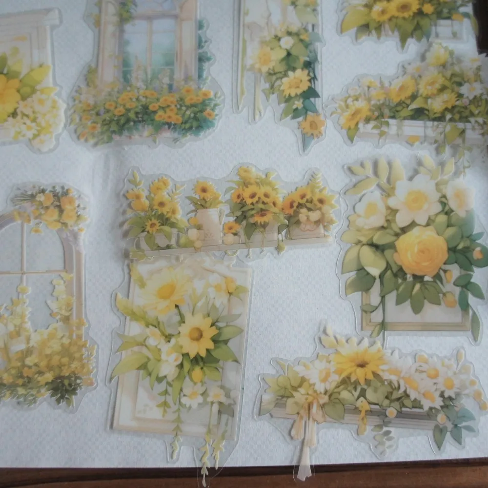 28 шт. посадка цветов по всему окна стильная наклейка для скрапбукинга сделай сам