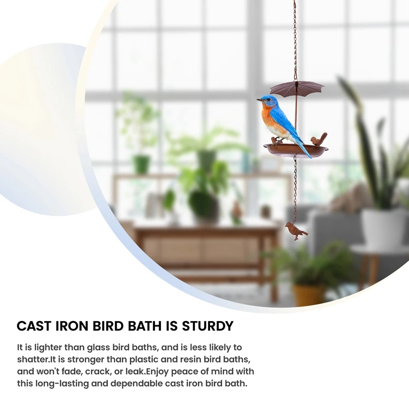 Подвесная ванночка для птиц подвесная кормушка металлическая на открытом