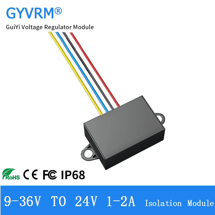 

DC DC 24V Voltage Regulator 24V(9-36V) to 24V Isolated Power Converter 12V24V to 12V 1A 1.5A 2A DC-DC Isolated Model