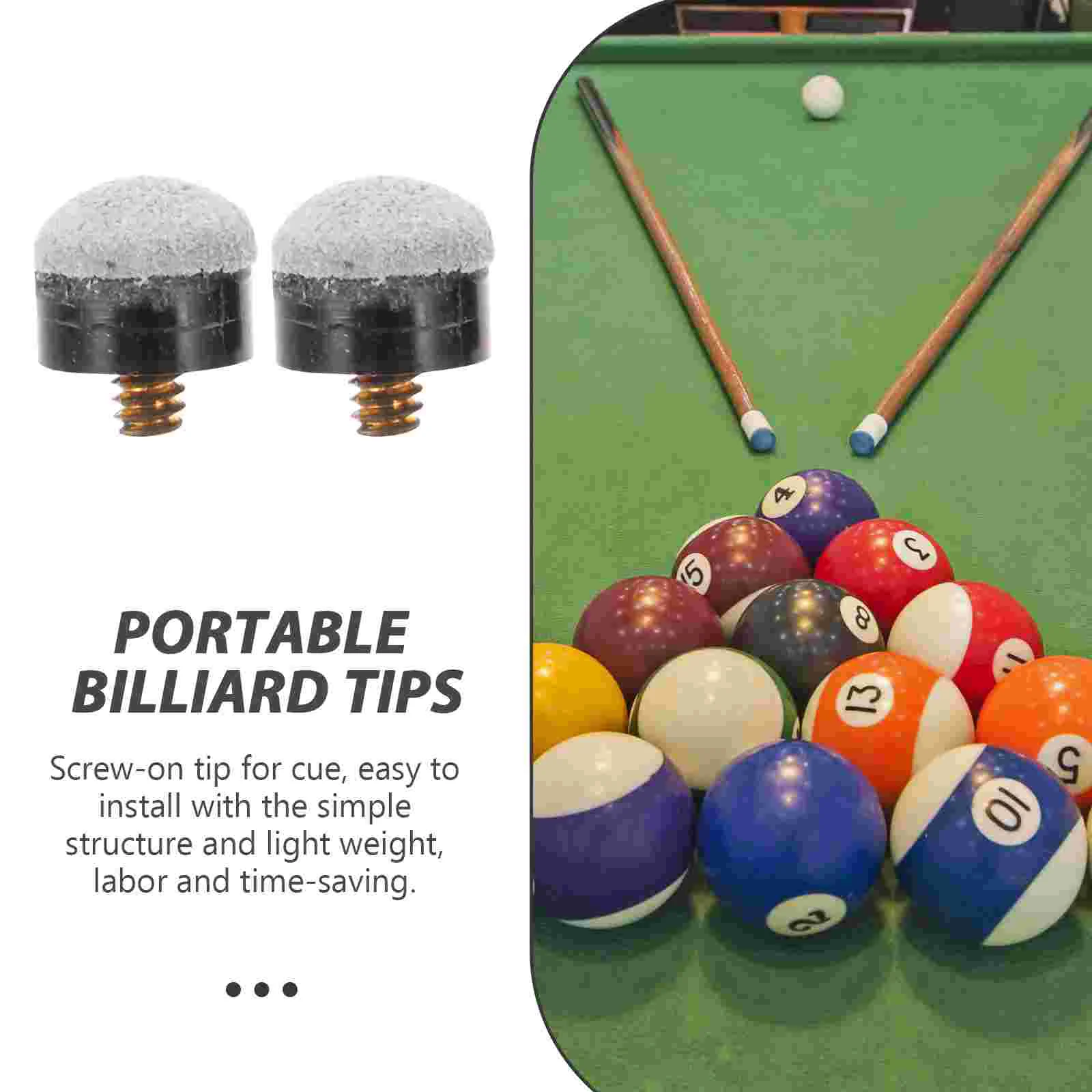 10 шт. запасные наконечники для бильярдного кия