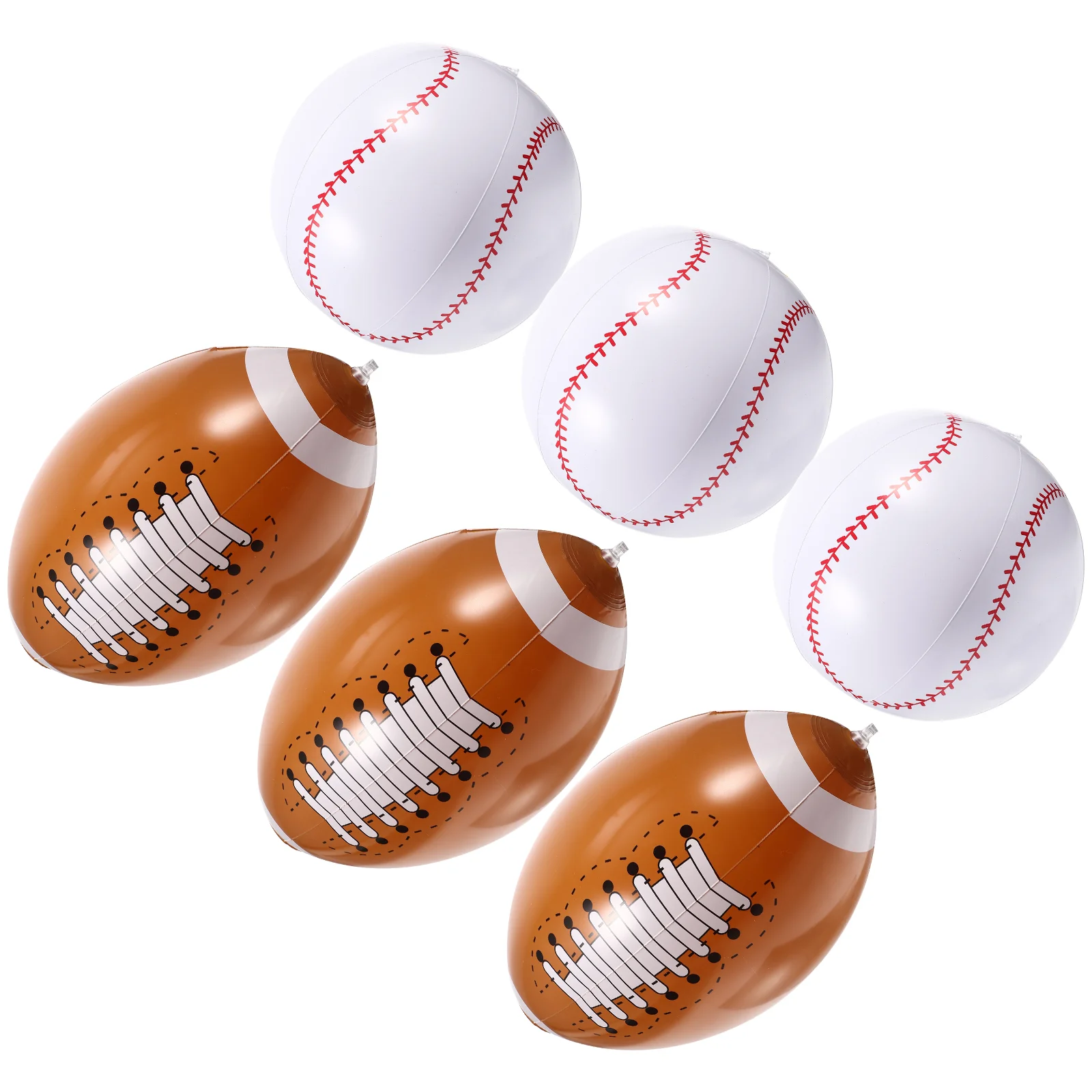 

6Pcs Beach Balls Baseball Party Favors Summer Beach Baseball Pool for Summer Party Kids