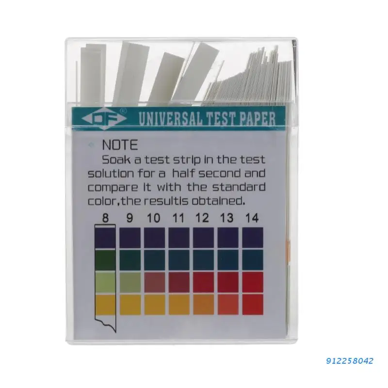 100 полосок 0-14 PH индикаторная бумага для щелочей и кислот Water Saliva лакмусовый тест в