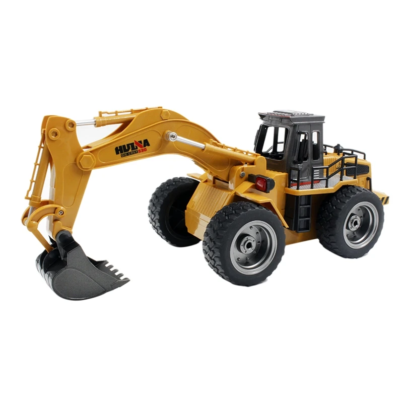 

HUINA Remote Control Excavator RC Construction Vehicles 6 Channel 2.4G Full Function Digger Toys With Sound And Lights