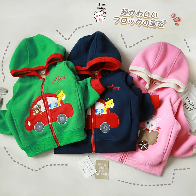 

Детский свитер 2024 осень японский модный мультяшный с капюшоном с длинными рукавами один бархатный осенний Детский свитер Топы