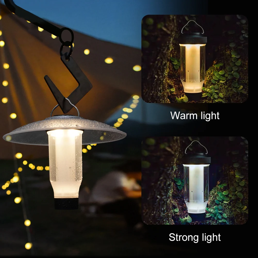 

Outdoor Camping Light USB Rechargeable Warm White Lighting Portable Flashlight Waterproof Outdoor Tent Camping Lanterns 2600mAh