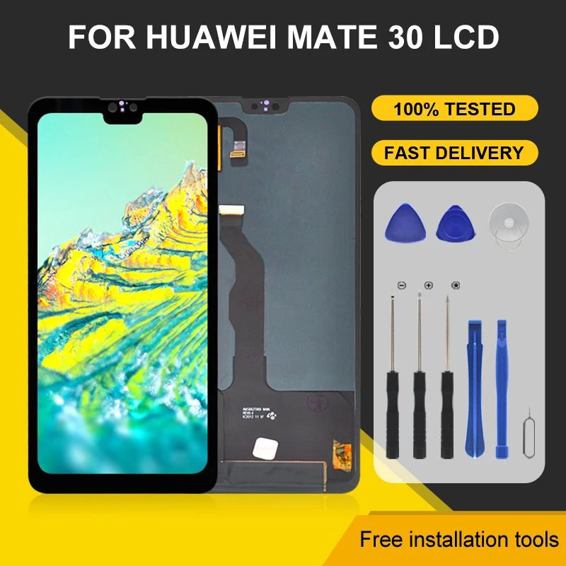 

1Pcs 6.62 Inch For Huawei Mate 30 Lcd Touch Panel Screen Digitizer Assembly TAS-L09 TAS-L29 Display With Tools Free Shipping