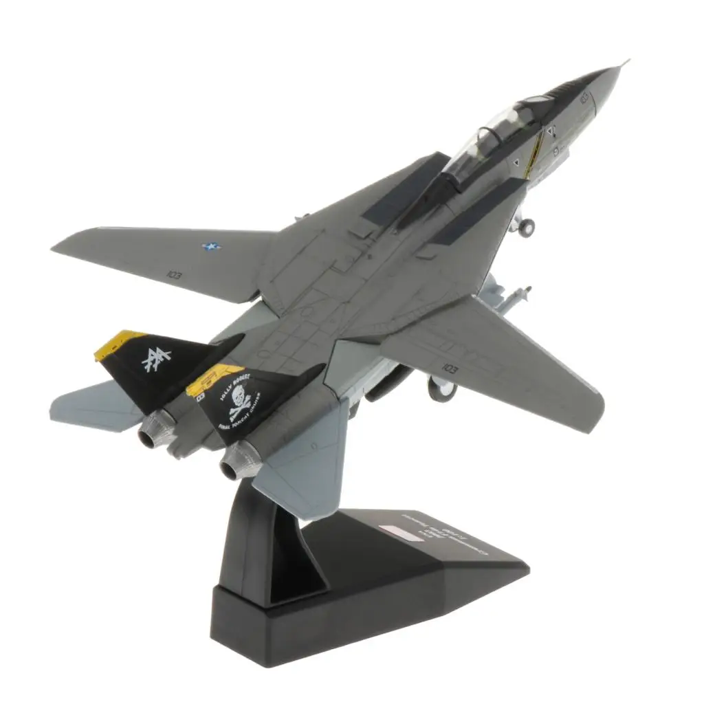 

1:100 Plane Model Scale F-14 Model Toys Hobbies Static Models