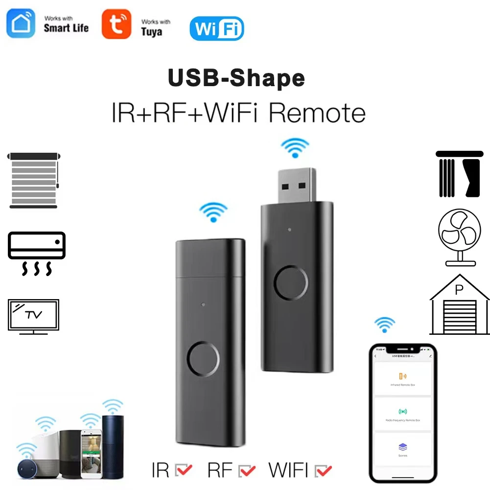 

Tuya WiFi IR RF Remote Control For Air Conditioner TV Smart Home Infrared Universal Remote Controller For Alexa Google Home