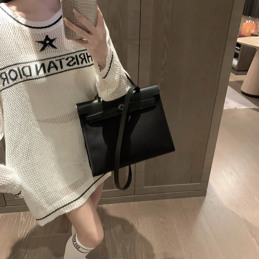 Женская свободный свитер Dior с длинными рукавами в стиле Харадзюку шерсть хлопок