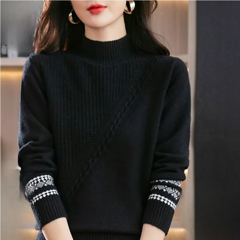 Новинка 2023 Женская куртка осенне-зимний шерстяной свитер кашемировая утепленная