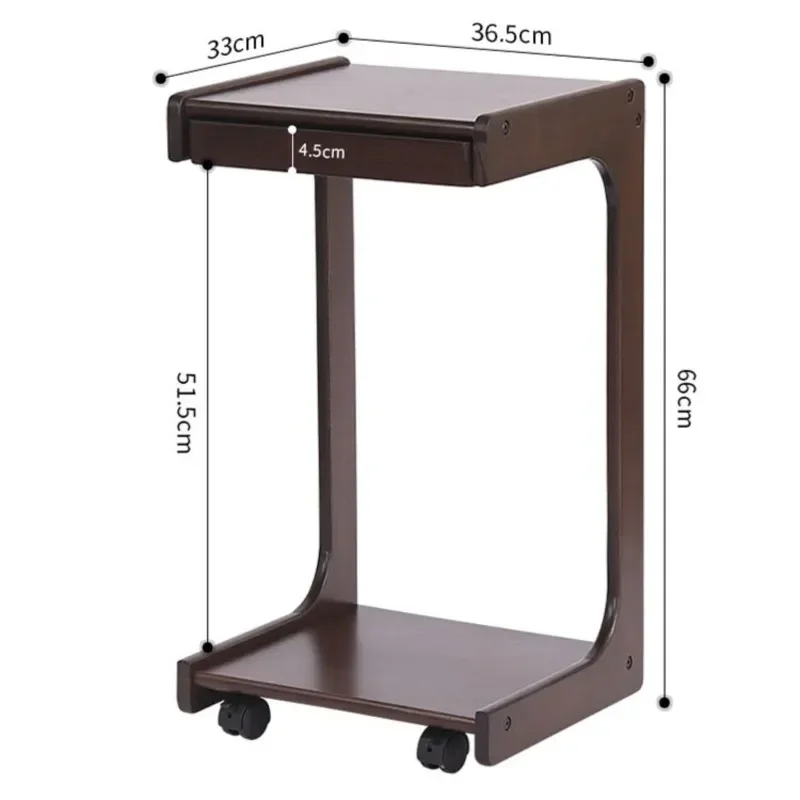 Подвижный диван-прикроватный столик из массива дерева