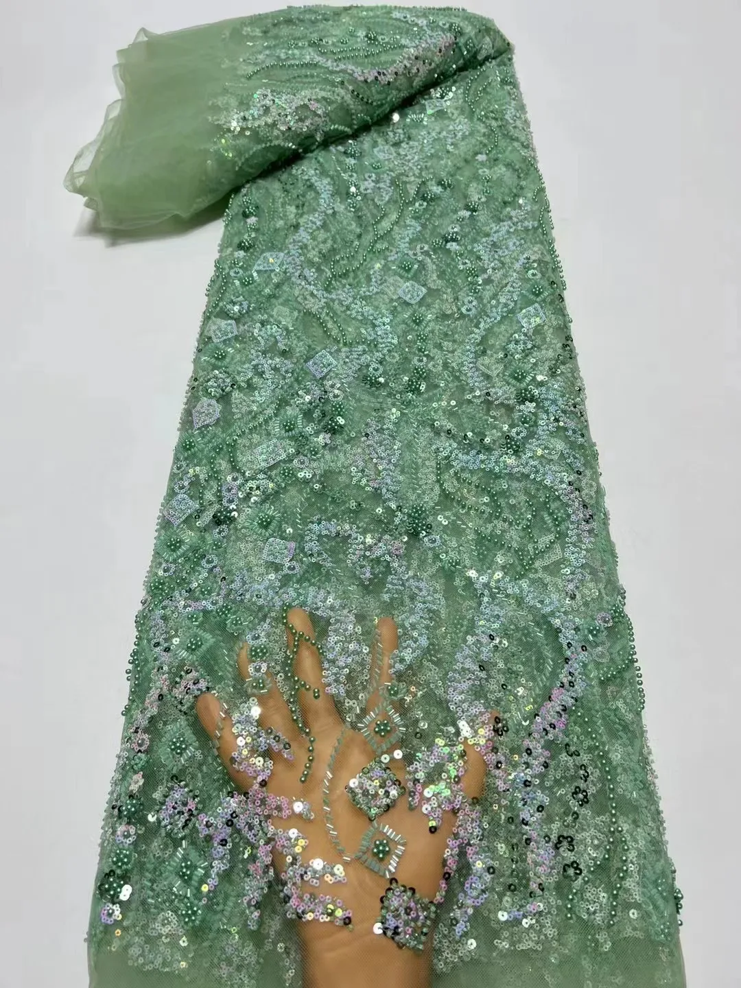 Фиолетовое 2024 высококачественное Африканское нигерийское Тюлевое кружево с