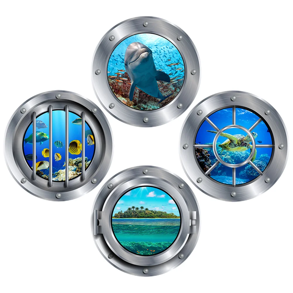 

4Pcs Cartoon Sea Animal Fridge Magnets Multi-functional Kitchen Fridge Magnets Office Decoration