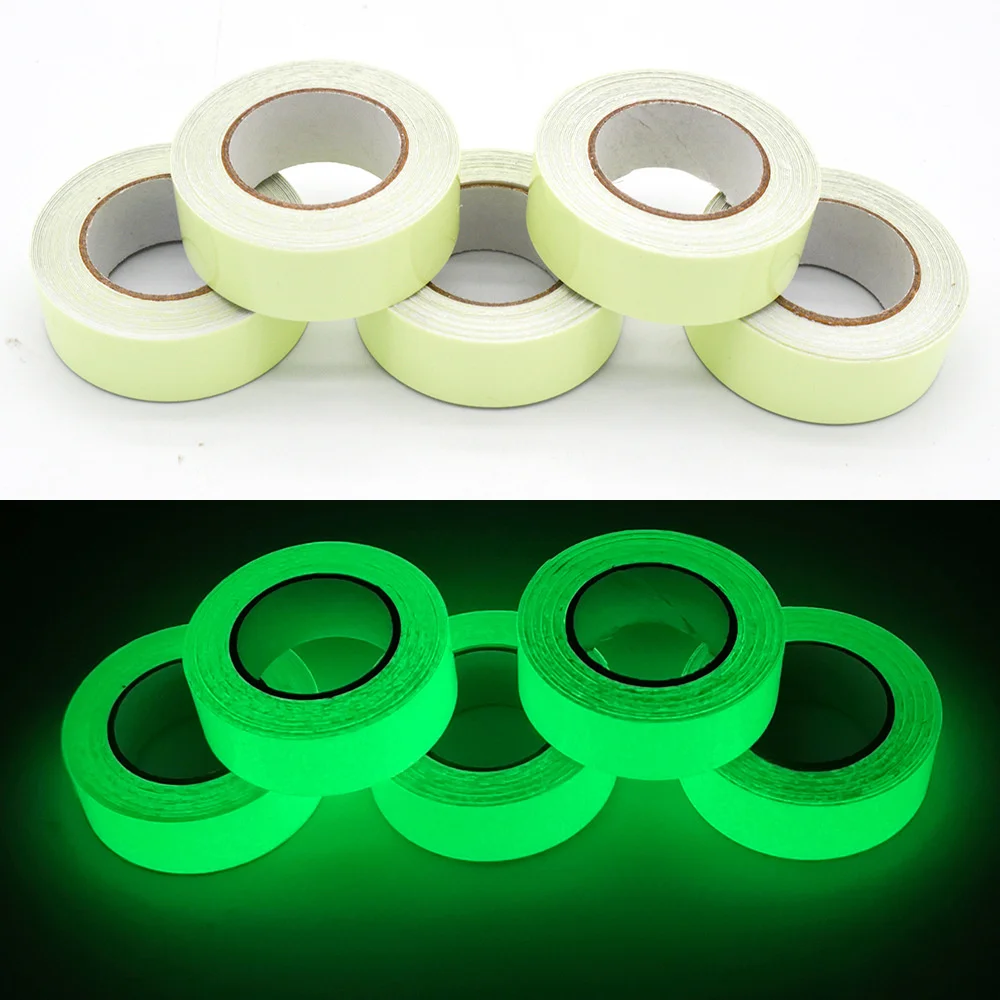 

Fluorescent Luminous Safety Warning Adhesive Cautionary Warning Tape Foldable Ornamental Warning Light Sticker Luminous Sticker