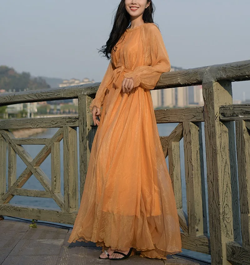 Summer Female Clothing Loose Belt Boho Maxi Dress Beach Party Bridesmaid Long Dress Travel photo Muslim Abaya Arab Robe 2023