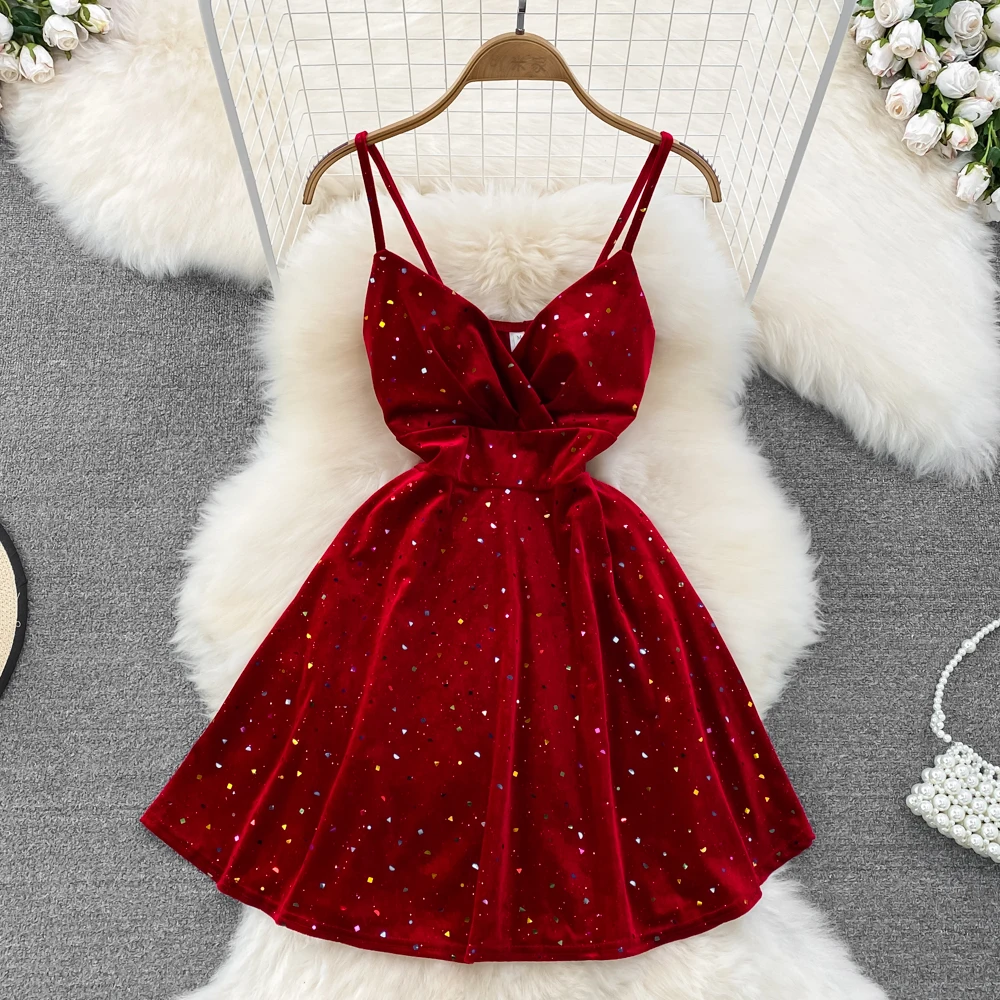 

Новинка Осень/Зима винтажное популярное приталенное платье с блестками