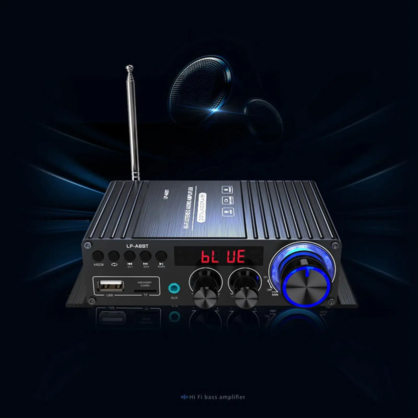 -A8BT аудио усилитель мощности Bluetooth 5 0 USB/TF AUX RCA FM HiFi Качество звука 2 канала для