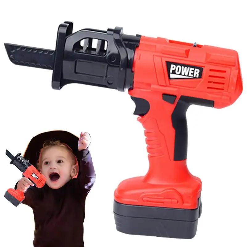 

Electric Chainsaw Toy Handheld Chain Saw With Realistic Sound Effects Outside Kids Chain Saw Toy Tool Pretend Play Construction