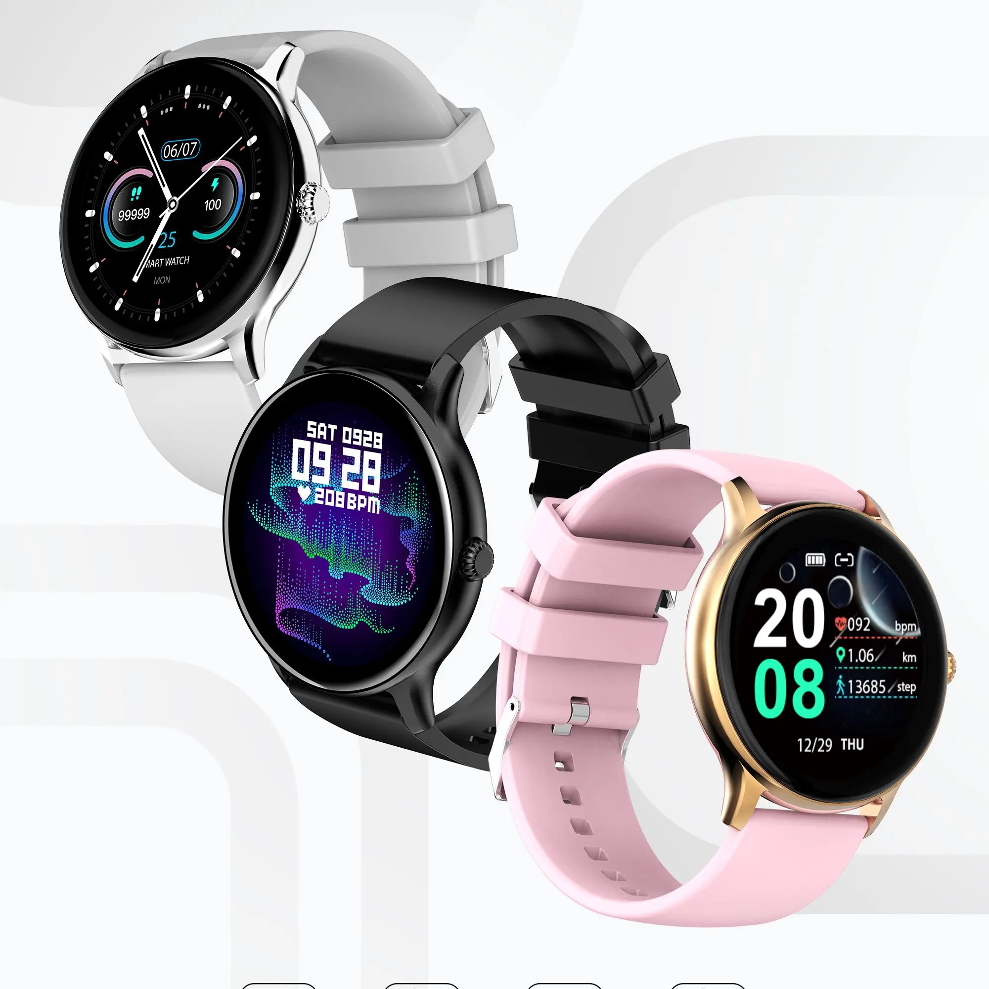 Z12PRO Men Smart Watch IP67 Waterproof Heart Rate Blood Oxygen Health Tracker Phone Watch Sports Smartwatch for Men Women PK