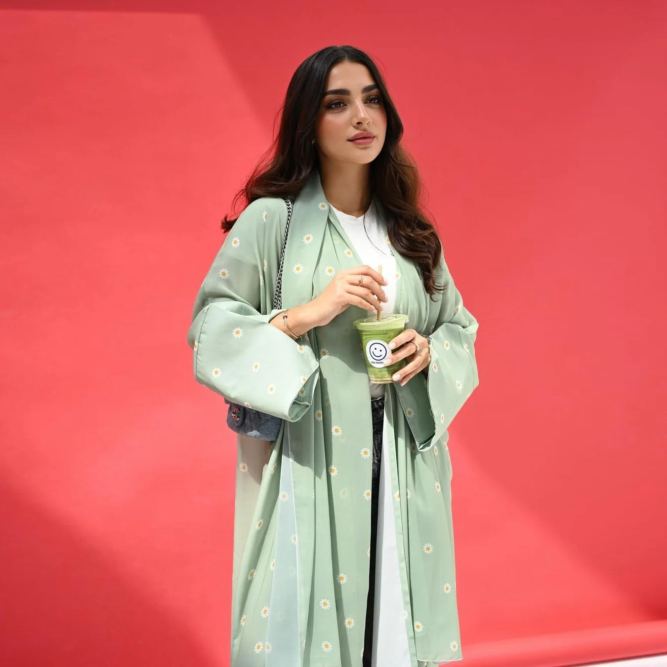 Рамадан Ид Абая для женщин Мусульманское платье Хиджаб Кимоно Открытая Дубай