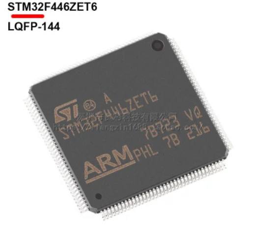 

STM32F446ZET6 Package LQFP-144 ARM Cortex-M4 180MHz Flash Memory: 512K@x8bit RAM: 128KB MCU (MCU/MPU/SOC)