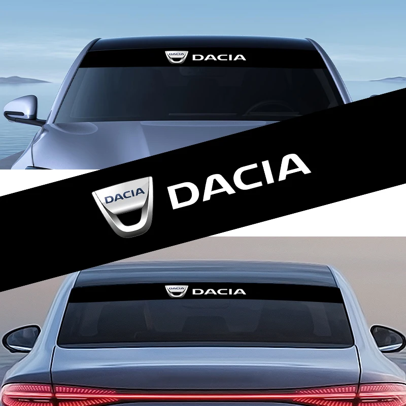 Фото Новая декоративная наклейка на переднее окно автомобиля Dacia Logan MCV 2 Solenza2 Mcv Sandero spring MK Cilo Stepway Dokker автомобильные товары №1