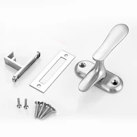 sliding window door handle flush pull push plate silver handle for kitchen bathroom closet furniture composite drop shipping