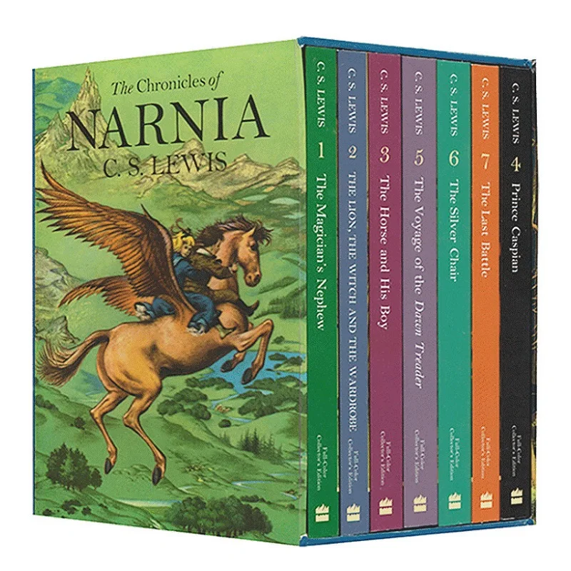 7 Books/Set The Chronicles Of Narnia Box Set Children English Reading Story Book Kids Chapter Book Novels