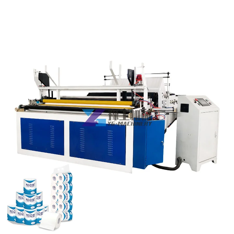 

Henan YuGong Fully Automatic 1880mm Toilet Tissue Paper Rewinding Machine Toilet Paper Making Machine