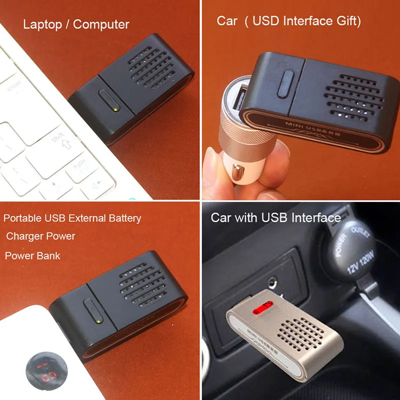 Мини-курильница Автомобильная электронная с USB-интерфейсом портативная