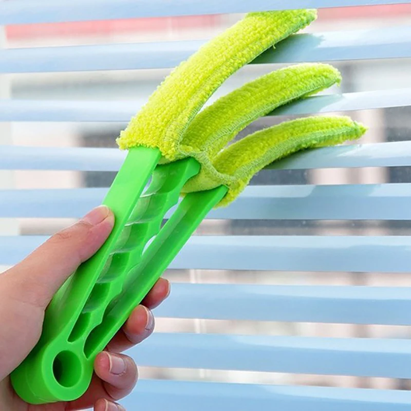 

Microfiber Removable Washable Cleaning Brush Clip Household Duster Window Leaves Blinds Cleaner Brushes Tool