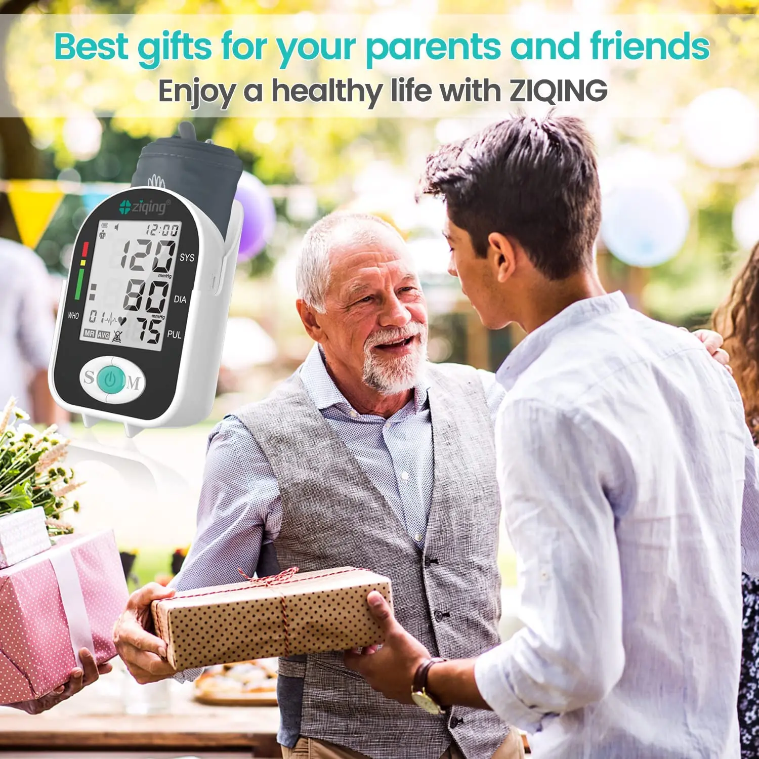 Цифровой наручный монитор артериального давления сфигмоманометр тонометр