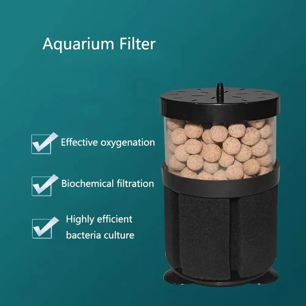 

3-in-1 Aquarium Filter Ultraquiet Air Pump Skimmer Biochemical Sponge Filter For Aquarium Fish Tank