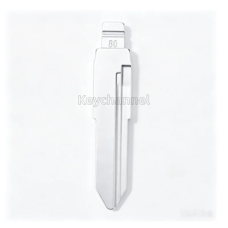 Фото keychannel 10шт/лот 80 #   Металлическая заготовка ключа для автомобиля, китайский ключ-заготовка для Wuling, выкидной ключ-брелок, головка ключа для автослесарного инструмента №3