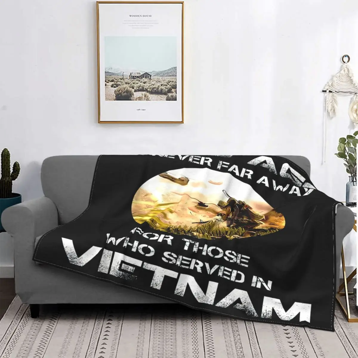 Настраиваемое мягкое Фланелевое теплое одеяло с принтом во Вьетнаме