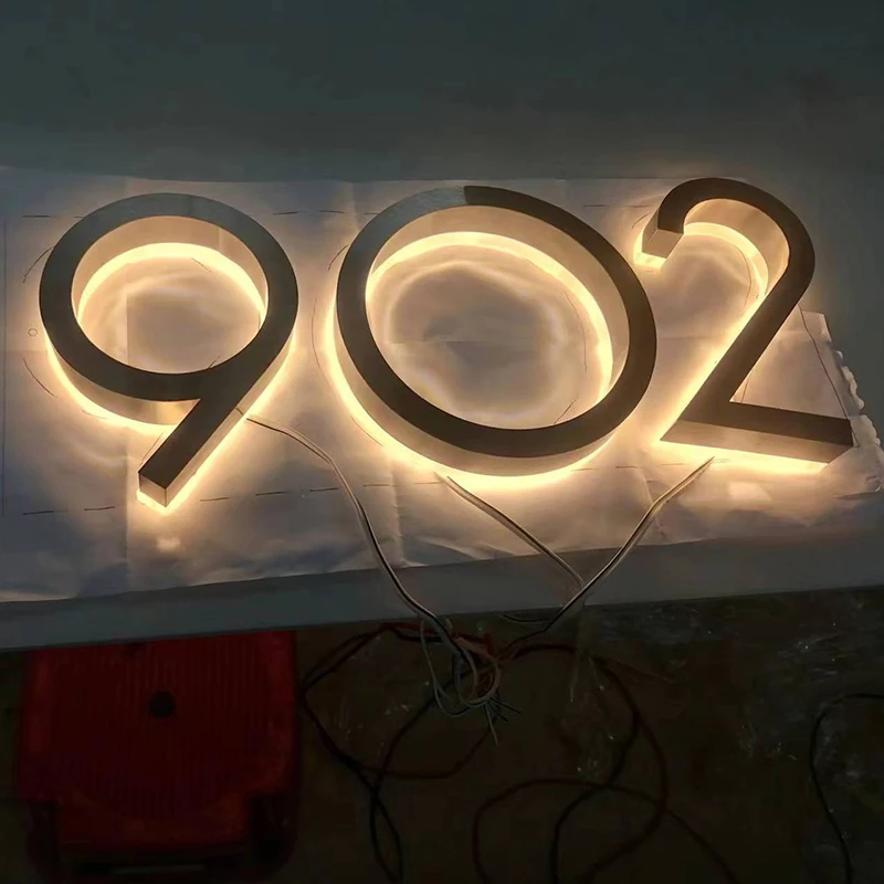 

Светодиодная адресная табличка из нержавеющей стали