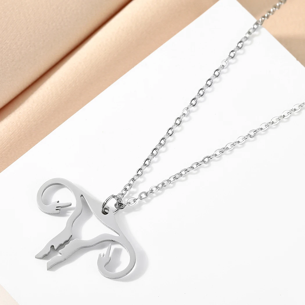 

Винтажное ожерелье Todorova из нержавеющей стали с подвеской из переработанного алюминия для женщин и мужчин