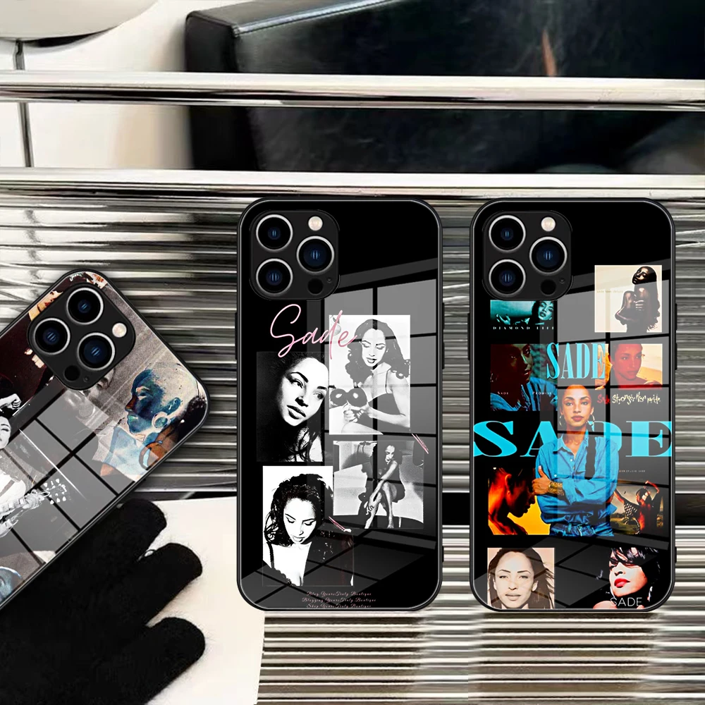 Стеклянный чехол для IPhone Sade Adu Singer 13 14 12 11Pro XR XS MAX 14 Plus SE Pro