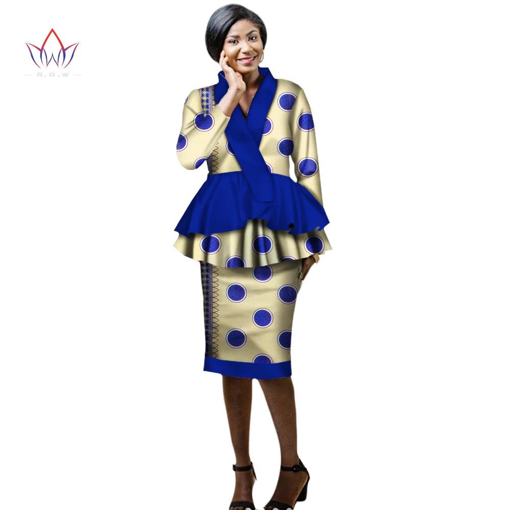 

Летние африканские костюмы с юбкой Дашики, элегантный женский винтажный комплект для женщин, базин богатый, традиционный Африканский Модны...