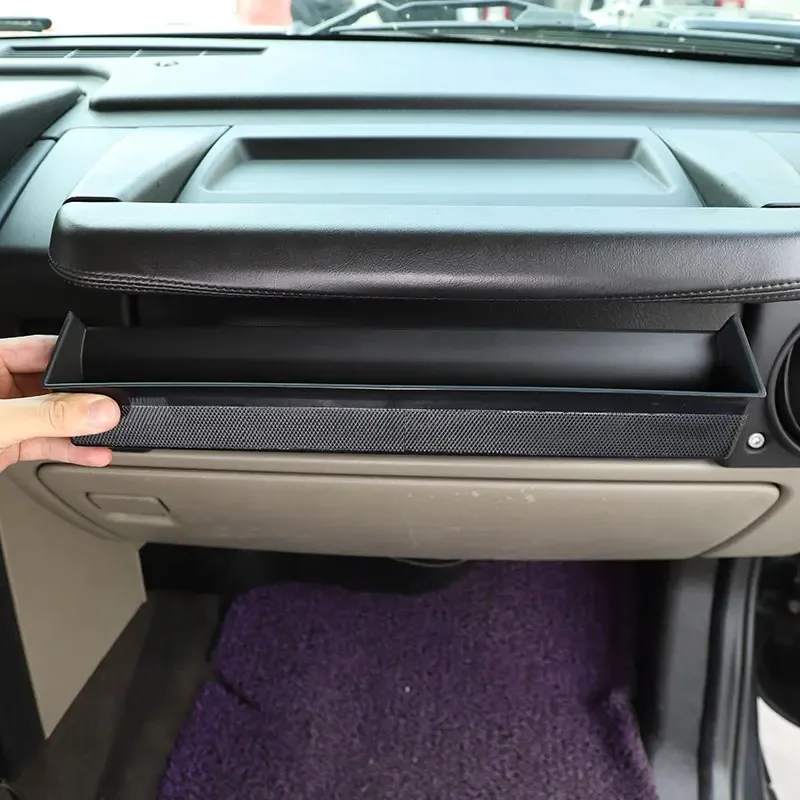Фото Подходит для Hummer H2 2003-2007 ABS салон автомобиля второго пилота, ручка приборной панели, ящик для хранения, лоток для мобильного телефона, аксессуары для литья №2