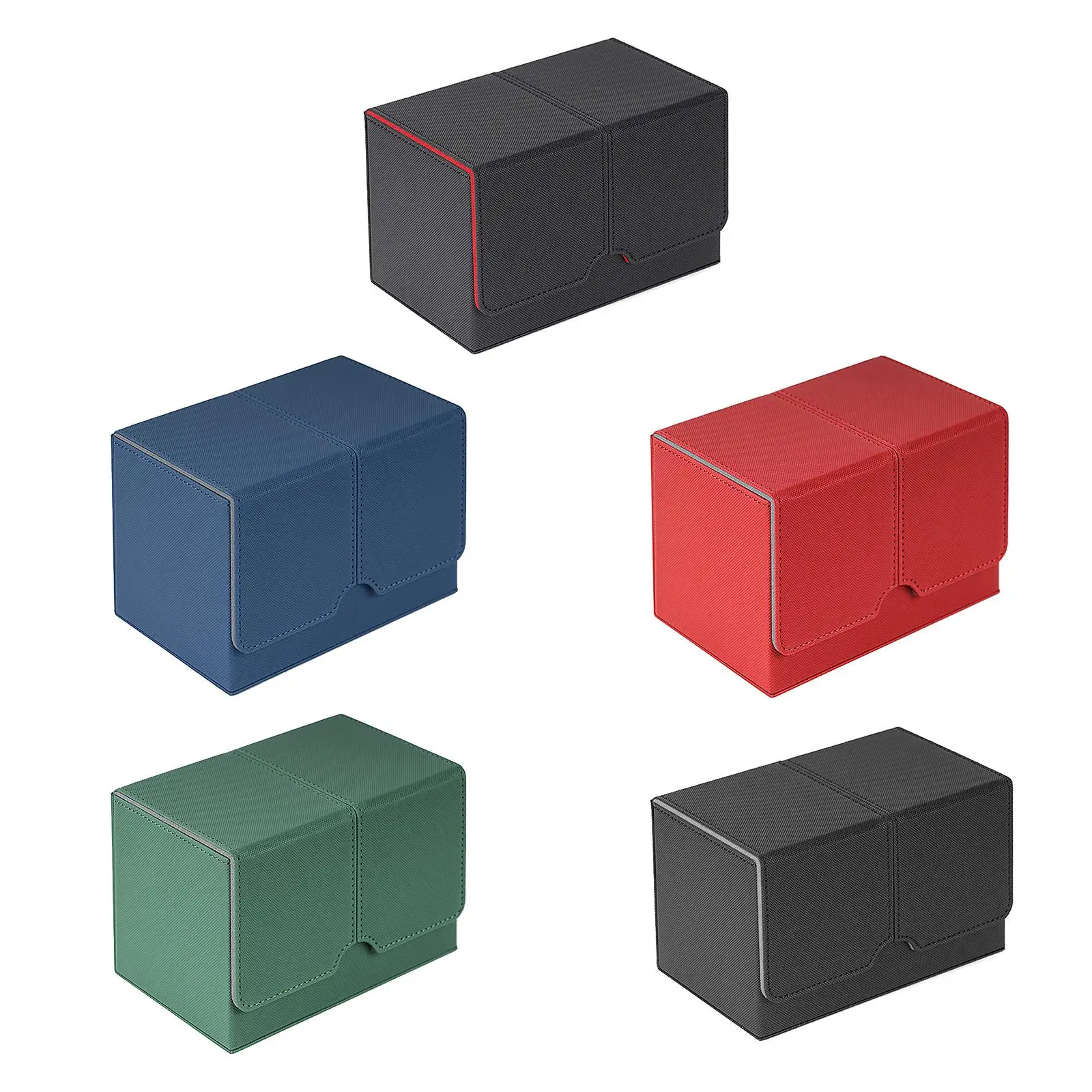 

Card Deck Box Game Card Protectors Premium PU Leather Display Card Organizer