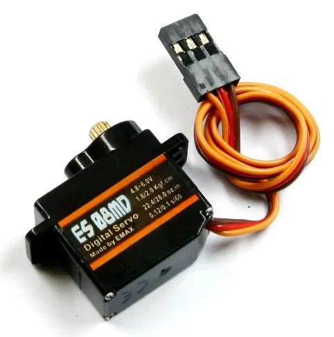 Фото EMAX ES08MDII ES08MD II Цифровой сервопривод с металлической шестерней SG90 ES08A ES08MA MG90S TREX 450 Аксессуар для радиоуправляемой модели №1