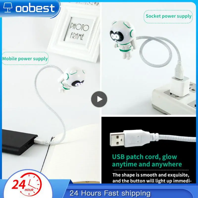 

Usb Rechargeable Usb Astronaut Led Light 2023 Astronaut Night Light Power-saving Long Service Life Computer Keyboard Light