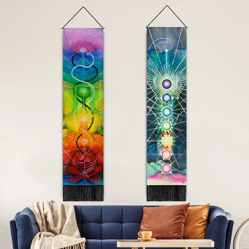 Indian Mandala tapestry meditation yoga mat home stay decorative printed hanging cloth wall decoration background |