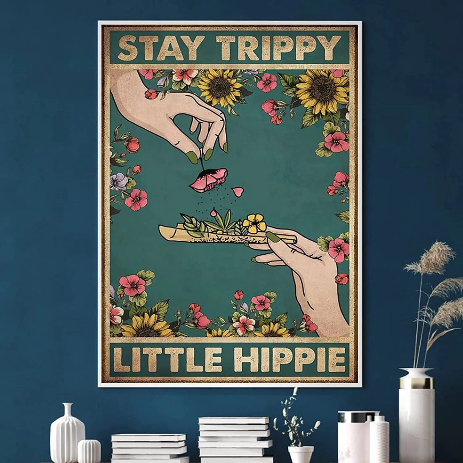 

Stay Trippy Little плакат в стиле хиппи, плакат в стиле хиппи