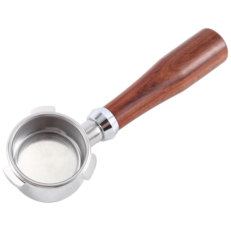 1 шт. 54 мм бездонный портафильтр эспрессо-машина деревянная ручка с тремя ушками