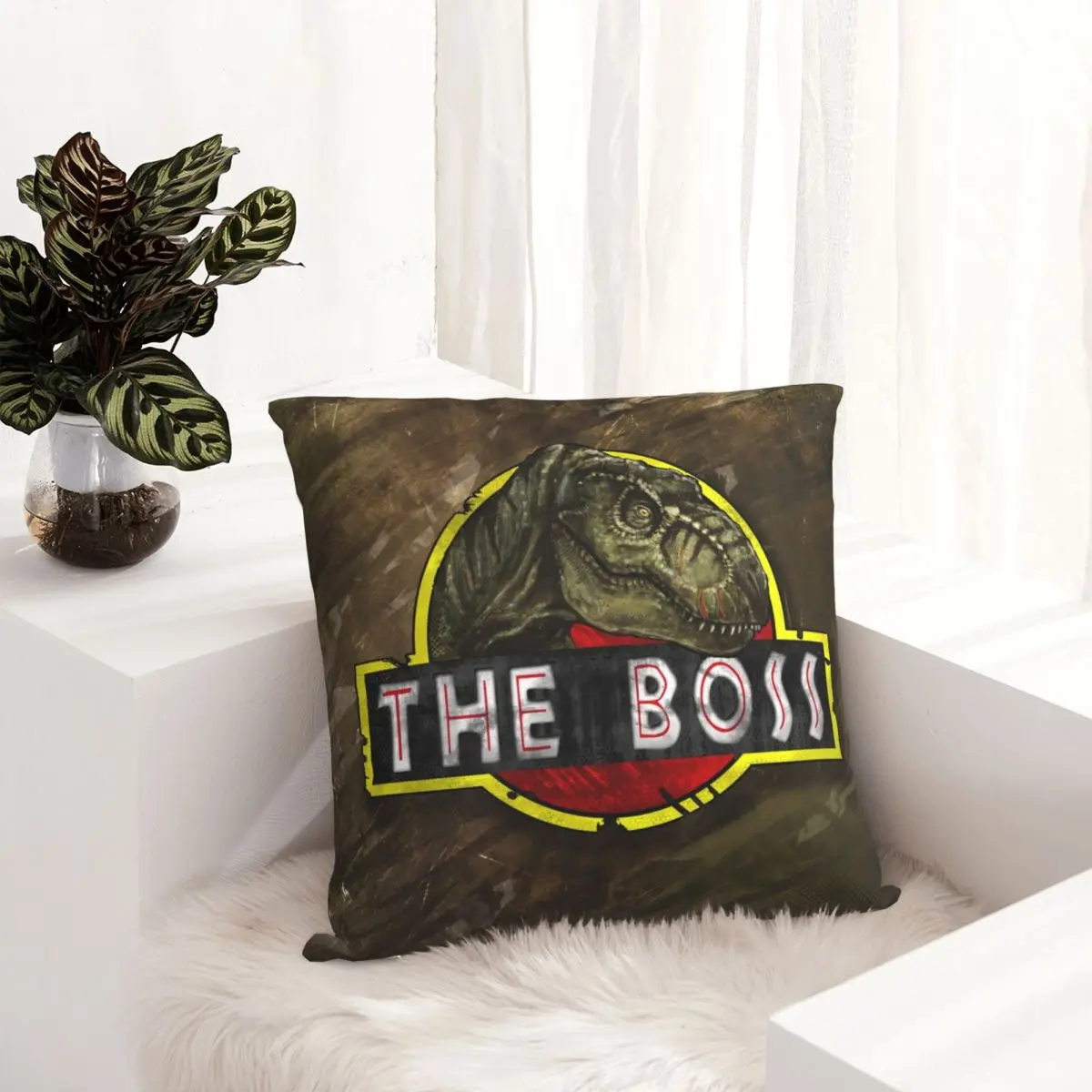 Чехол T-Rex The Boss подушка с логотипом динозавра Парк Юрского периода искусственный