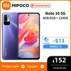 Xiaomi Redmi Note 10 смартфон с 5,99-дюймовым дисплеем, восьмиядерным процессором, ОЗУ 128 ГБ, ПЗУ 256 ГБ, 700 мАч