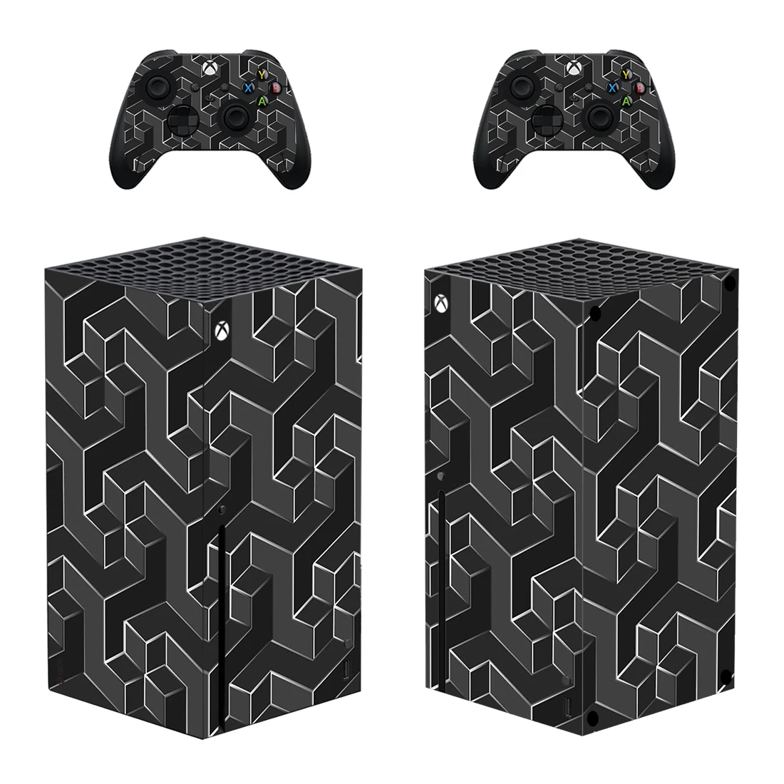 

Geometry Style Xbox Series X Skin Sticker for Console & 2 Controllers Decal Vinyl Protective Skins Style 1