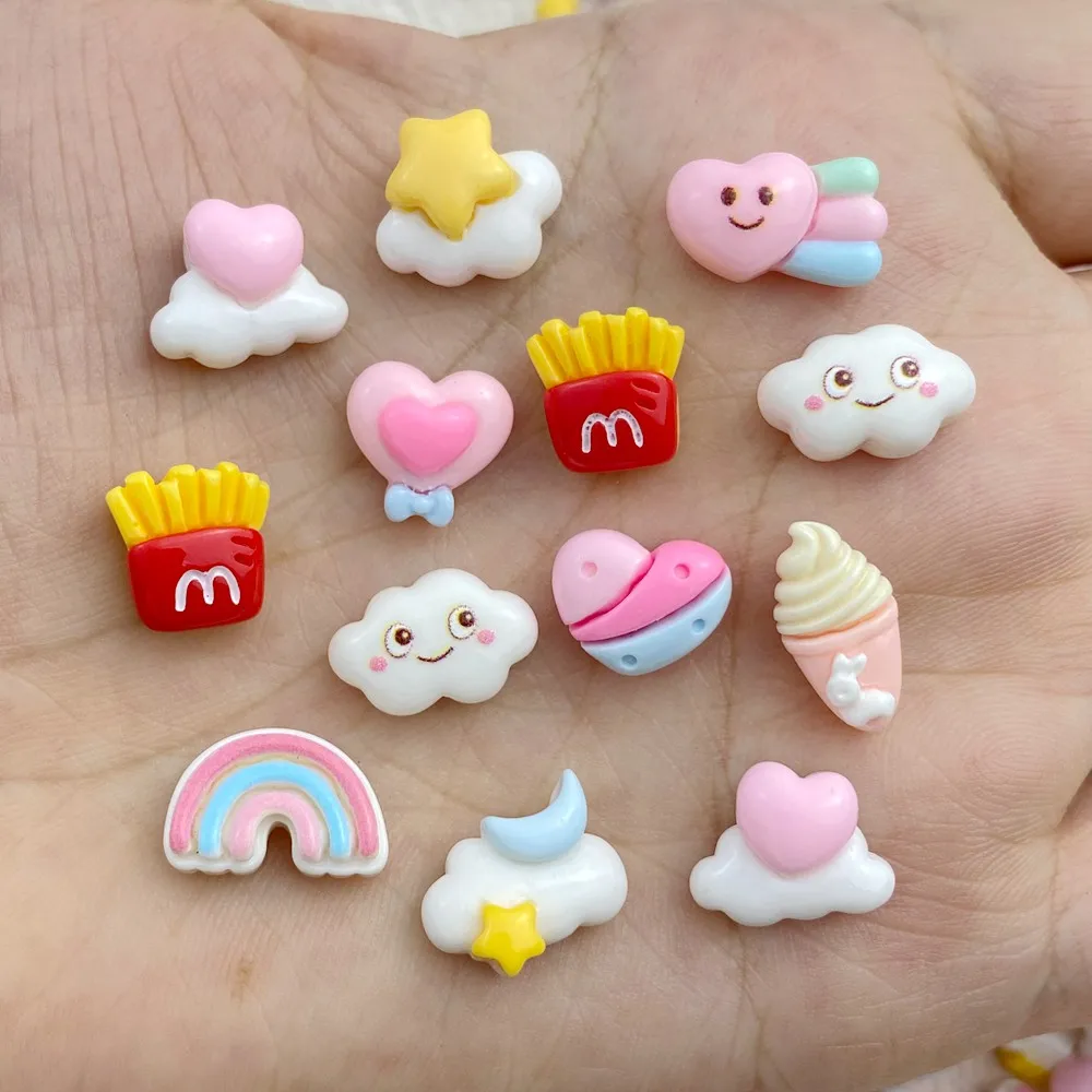 

Мини радужные облака из канифоли для украшений 30 шт